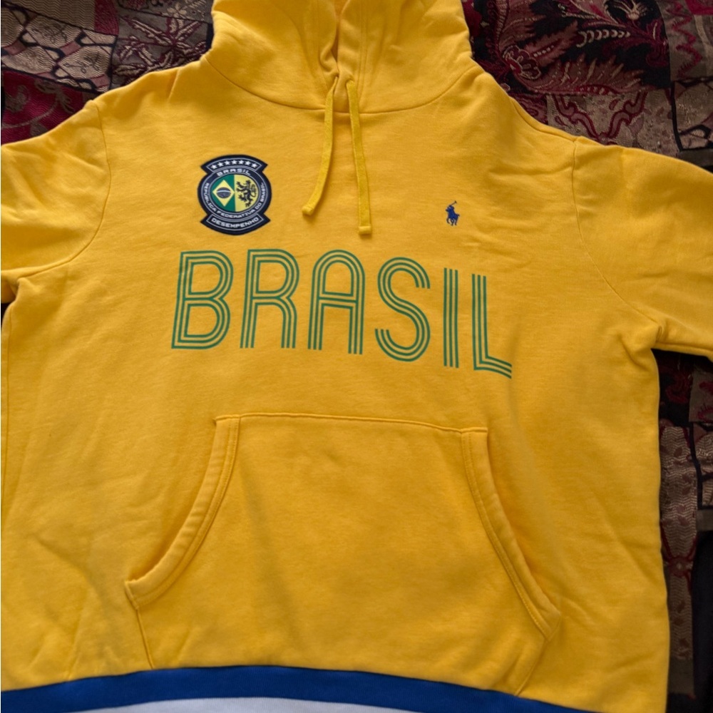 Polo Ralph Lauren Brasil World Cup National Colored Pullover Hoodie